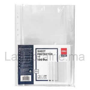 Image du produit 100 Pochettes perforées transparentes - 21 x 29,7 cm