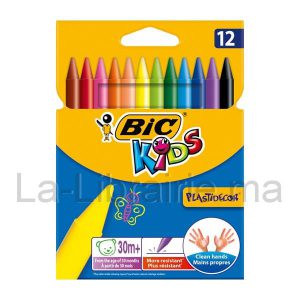 Image du produit Boite de 12 crayons cire - BIC Kids PLASTIDECOR