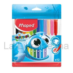 Image du produit Pochette 12 feutres de coloriage - MAPED