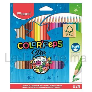 Image du produit Pochette 24 crayons de couleurs - MAPED