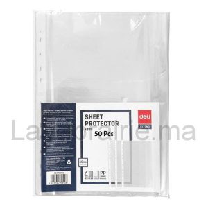 Image du produit 50 Pochettes perforées transparentes - 21 x 29,7 cm