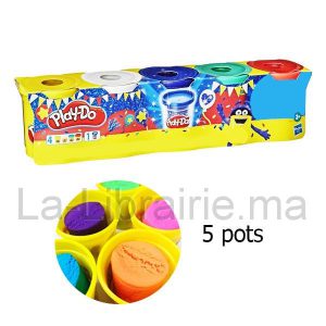 Image du produit Pâte à modeler play dough 5 pots couleurs