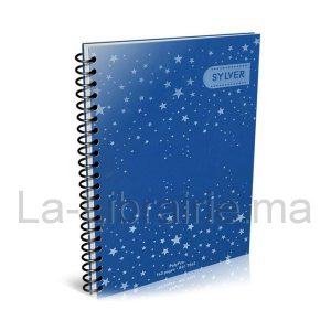 Image du produit Cahier 140 pages plastifié avec spirale petits carreaux - 21 x 29,7 cm