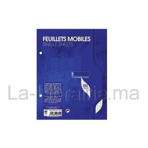 Image du produit Pochette feuilles mobiles blanches - 17 x 22 cm