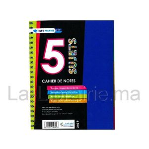 Image du produit Registre 5 sujets spirale - 21 x 29,7 cm