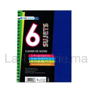 Image du produit Registre 6 sujets spirale - 21 x 29,7 cm