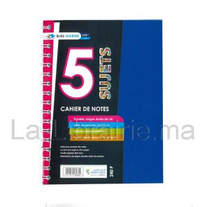 Image du produit Registre 5 sujets spirale - 17 x 22 cm