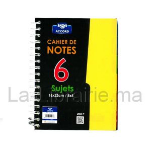 Image du produit Registre 6 sujets spirale - 17 x 22 cm