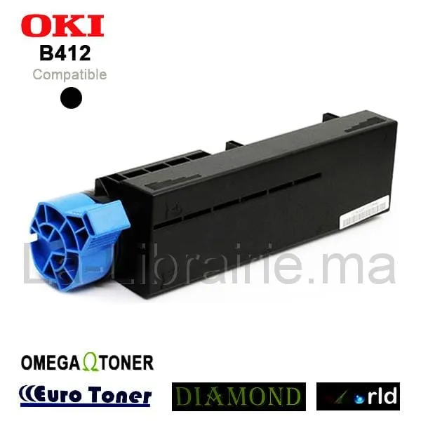 Image du produit Toner OKI compatible NOIR - B412