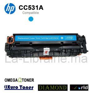 Image du produit Toner HP compatible CYAN - CC531A