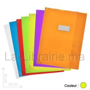 Image du produit Protège cahier 24 x 32 cm - Jaune