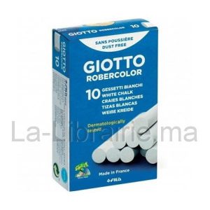 Image du produit Boite 10 craies blanches - GIOTTO