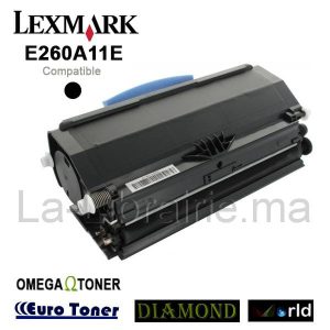 Image du produit Toner LEXMARK compatible NOIR - E260A11E