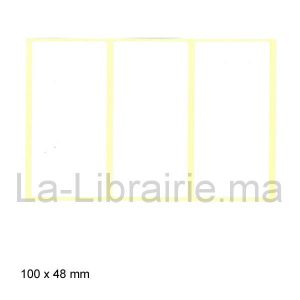 Image du produit Etiquette adhésive - 100 x 48 mm