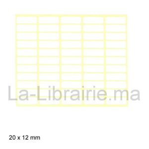 Image du produit Etiquette adhésive - 20 x 12 mm