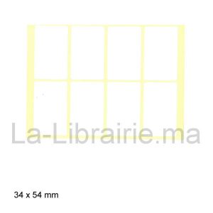 Image du produit Etiquette adhésive - 34 x 54 mm