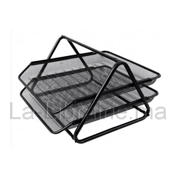 Image du produit Corbeille a courrier en métal A4 - 2 niveaux