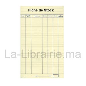 Image du produit Fiche de stock