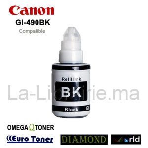 Image du produit Bouteille d'encre CANON compatible NOIR - GI-490BK