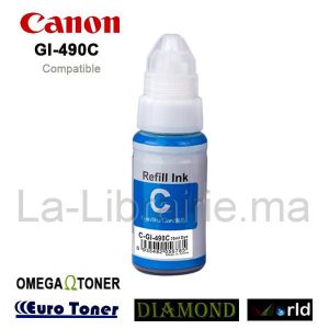 Image du produit Bouteille d'encre CANON compatible CYAN - GI-490C