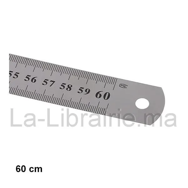 Image du produit Régle en inox - 60 cm