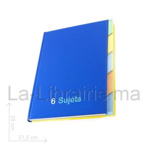 Image du produit Registre 6 sujets sans spirale - 21 x 29,7 cm