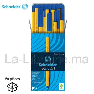 Image du produit Boite 50 stylos à bille bleu pointe fine - SCHNEIDER