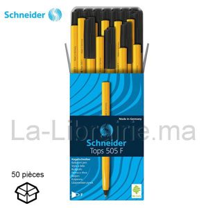 Image du produit Boite 50 stylos à bille noir pointe fine - SCHNEIDER