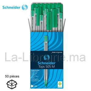 Image du produit Boite 50 stylos à bille vert cristal - SCHNEIDER