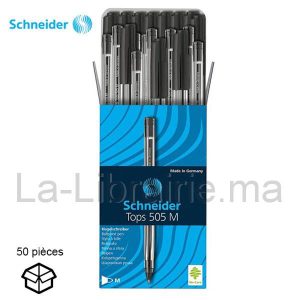 Image du produit Boite 50 stylos à bille noir cristal - SCHNEIDER