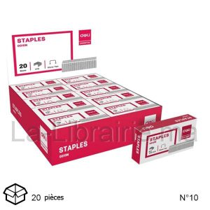 Image du produit Lot de 20 boites agrafes n°10