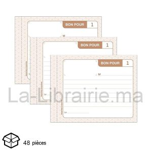 Image du produit 48 Carnets de bons pour - 7,4 x 10,5 cm