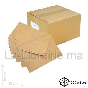 Image du produit Boite 250 enveloppes jaune - 24 x 32 cm