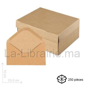 Image du produit Boite 250 enveloppes jaune - 15 x 21 cm