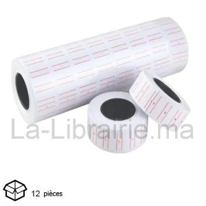 Image du produit 12 Rouleaux étiquettes prix