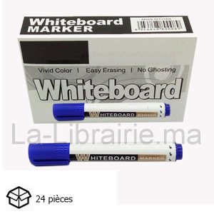 Image du produit Boite 24 marqueurs tableau blanc - Bleu