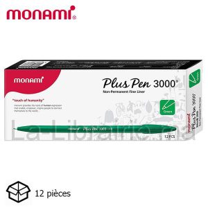 Image du produit Boite 12 stylos feutre plus pen 3000 vert 0,4 mm - MON AMI