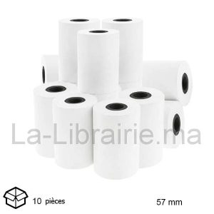 Image du produit Lot de 10 rouleaux papier thermique - 57 mm