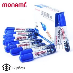Image du produit Boite 12 feutres tableau sigma flo bleu - MON AMI