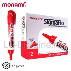 Image du produit Boite 12 feutres tableau sigma flo rouge - MON AMI