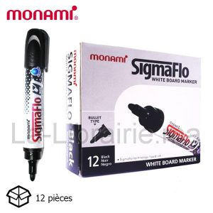 Image du produit Boite 12 feutres tableau sigma flo noir - MON AMI