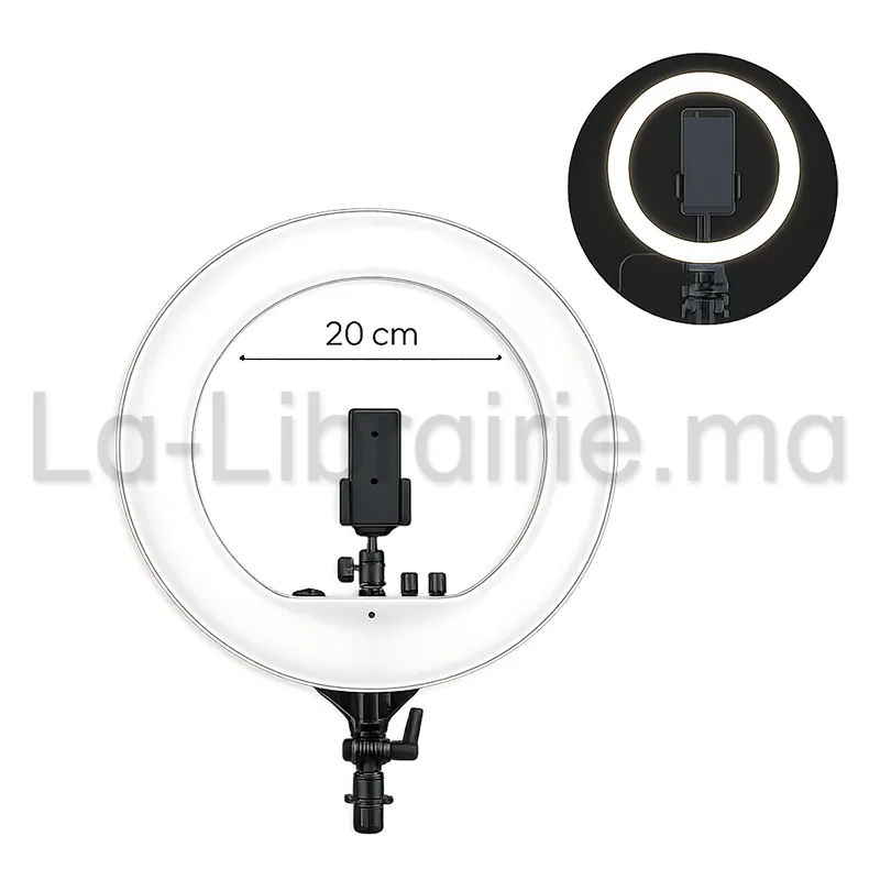 Anneau lumineux Ring Light LED 20 cm