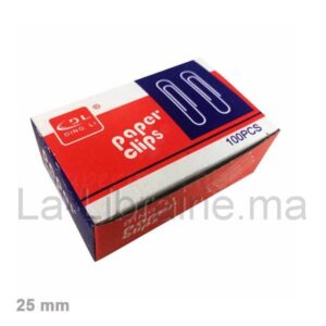 Image du produit Boite 100 trombones en acier - 25 mm