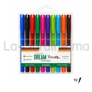 Pochette 10 stylos couleurs fifty