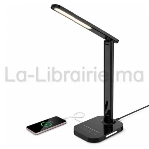 Lampe de bureau LED 12W avec port de charge USB