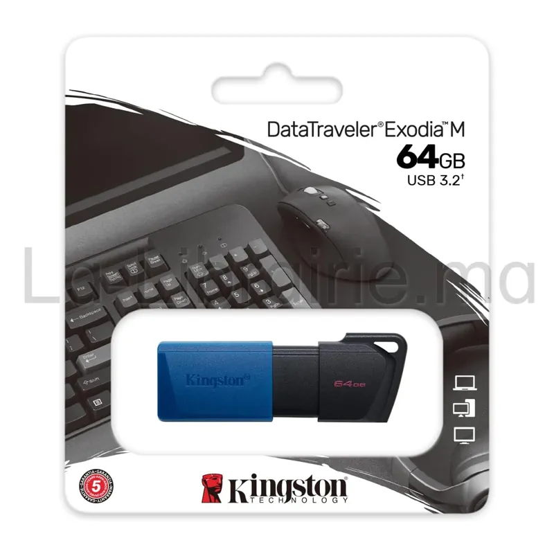Clé USB Kingston 64 Go, DataTraveler Exodia M