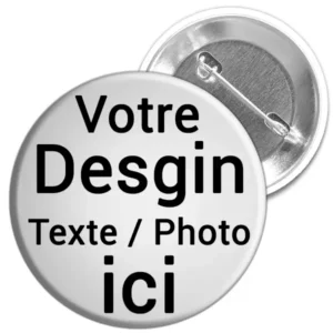 Image du produit Boutton personnalisé / Badge personnalisé / Pin personnalisé