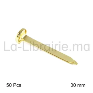 Image du produit Boîte de 50 attaches parisiennes dorées - 30 mm