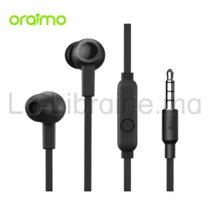 Écouteurs filaires intra-auriculaires Oraimo Halo 4 OEP E26 noir