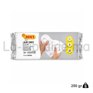 Pâte à modeler Jovi Air Dry Clay pure white de 250 g, blanche pure